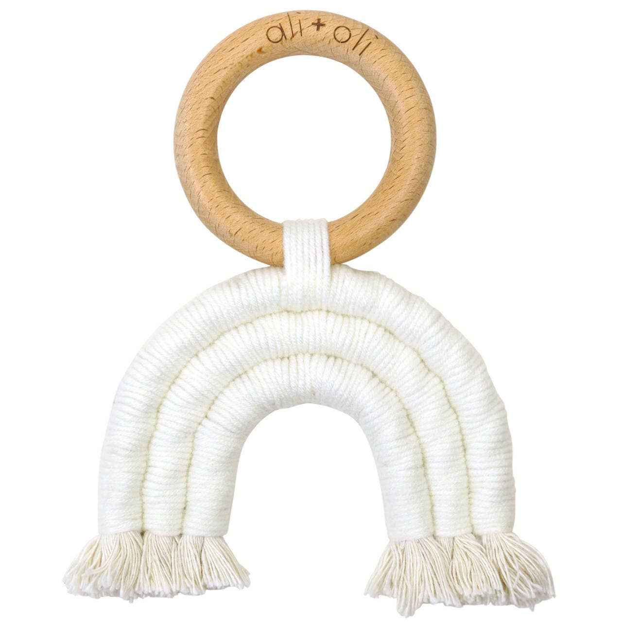 Mini-Macrame Rainbow Teething Toy - Fancy That