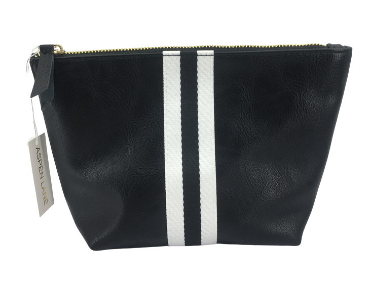 Black and White Stripe Bag - Fancy That