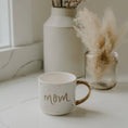 Load image into Gallery viewer, Mom Gold Tile Coffee Mug - Fancy That
