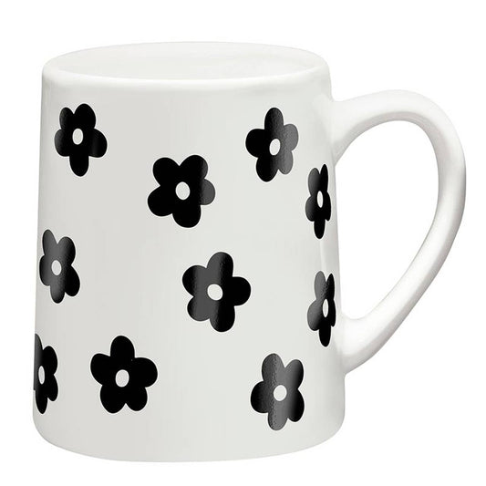 Black Flower Mug - Fancy That