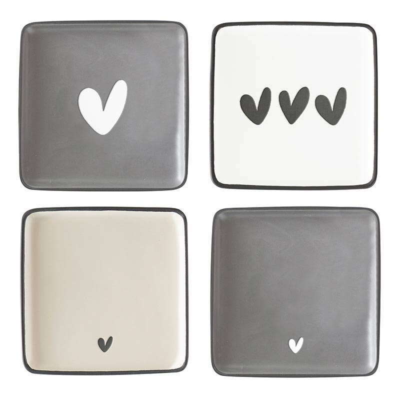 Ceramic Plates Assorted - 4 pack - Fancy That