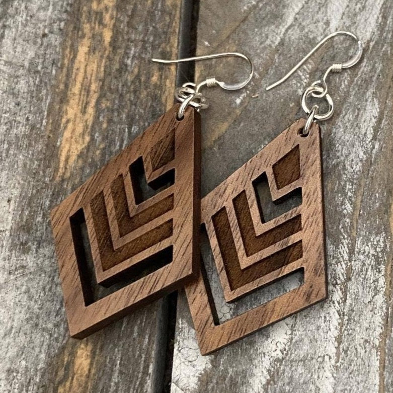 Walnut Wood Dangles - Fancy That